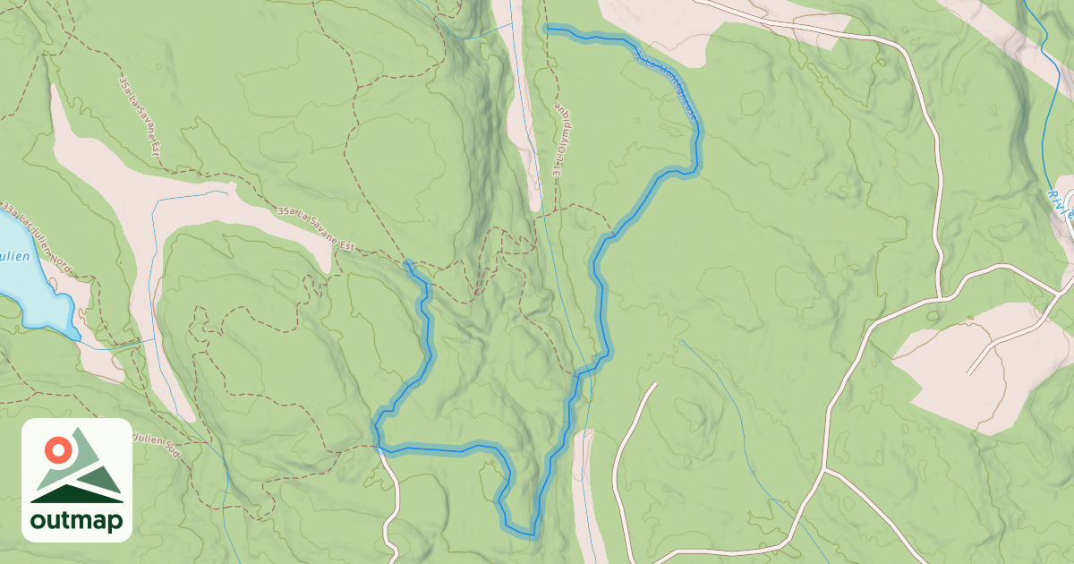 Map of 32 La Montagneuse