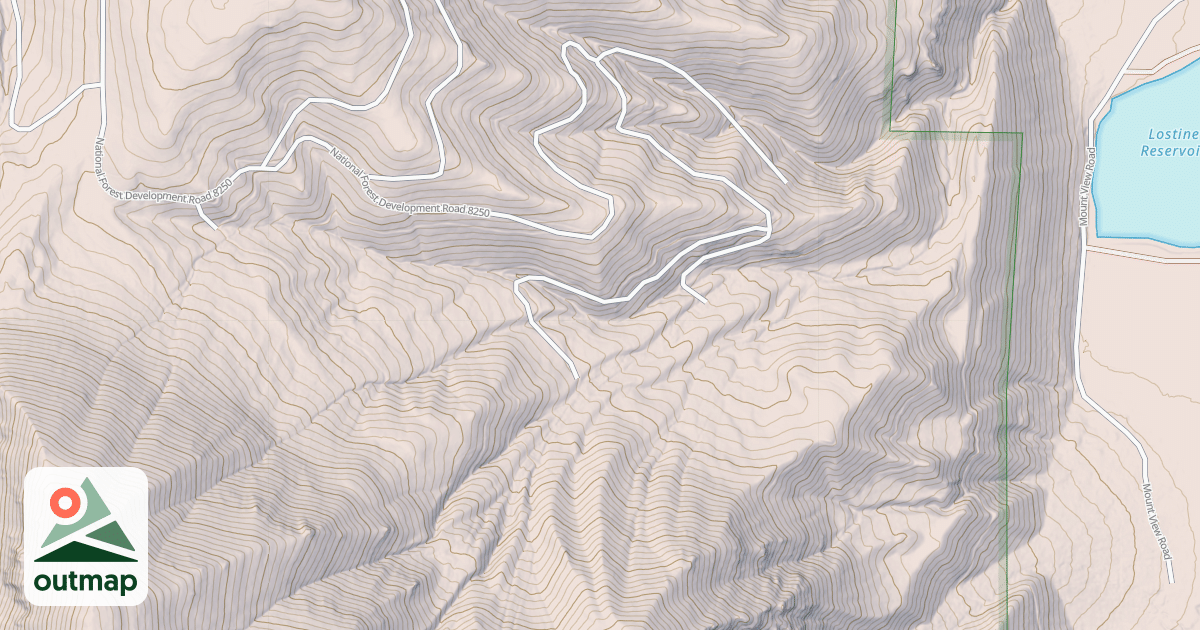 Map of LITTLE BEAR SADDLE