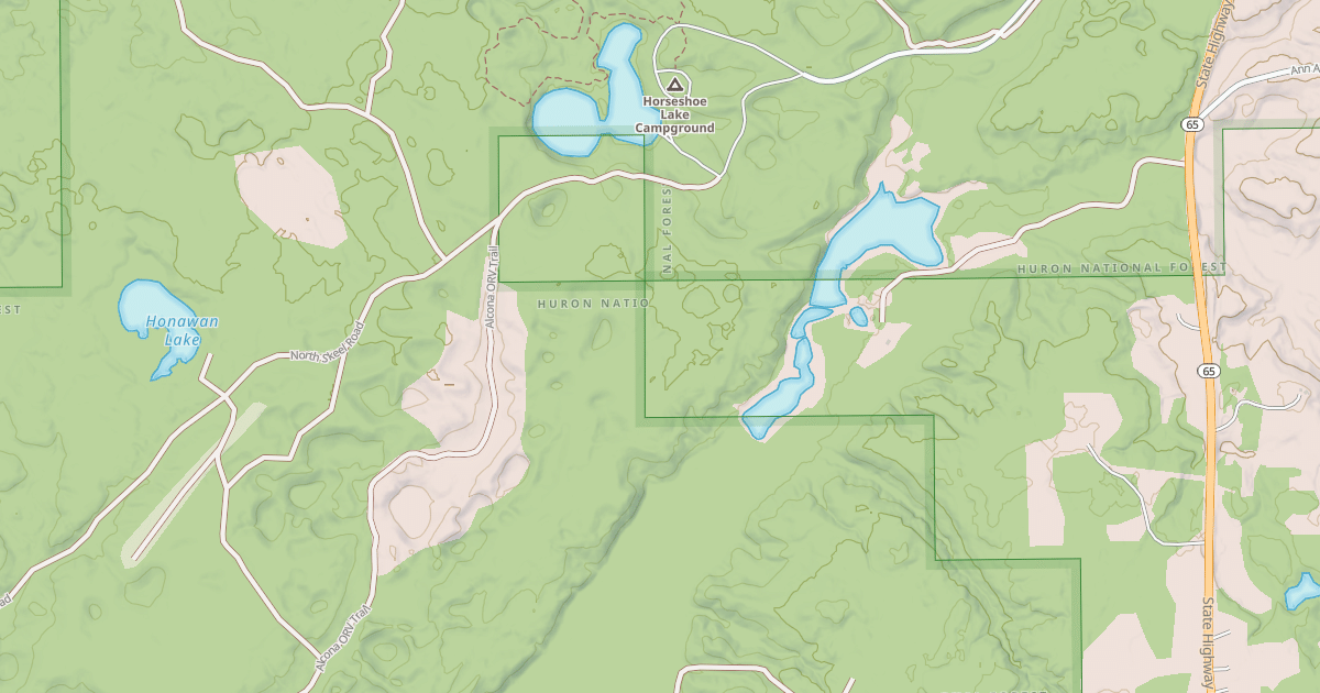 Map preview of Alcona Smt Barton City Dnr966