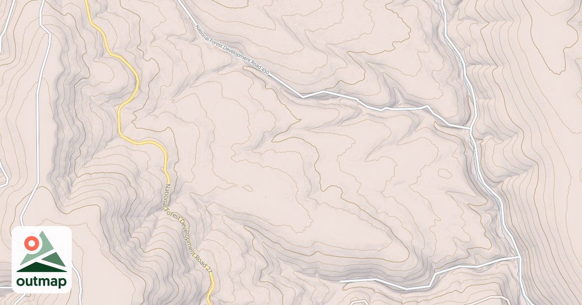 Map of USFS National Forest System Roads {46FD6241-B27A-4745-BC3B-AB609D762A4F}