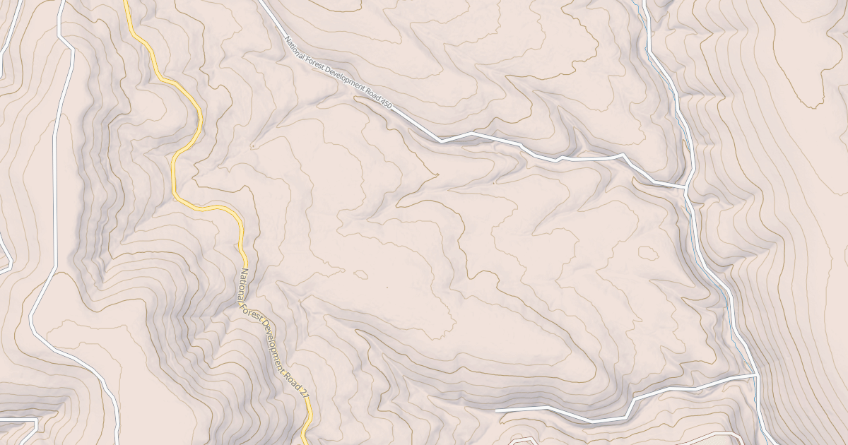 Map preview of USFS National Forest System Roads {46FD6241-B27A-4745-BC3B-AB609D762A4F}