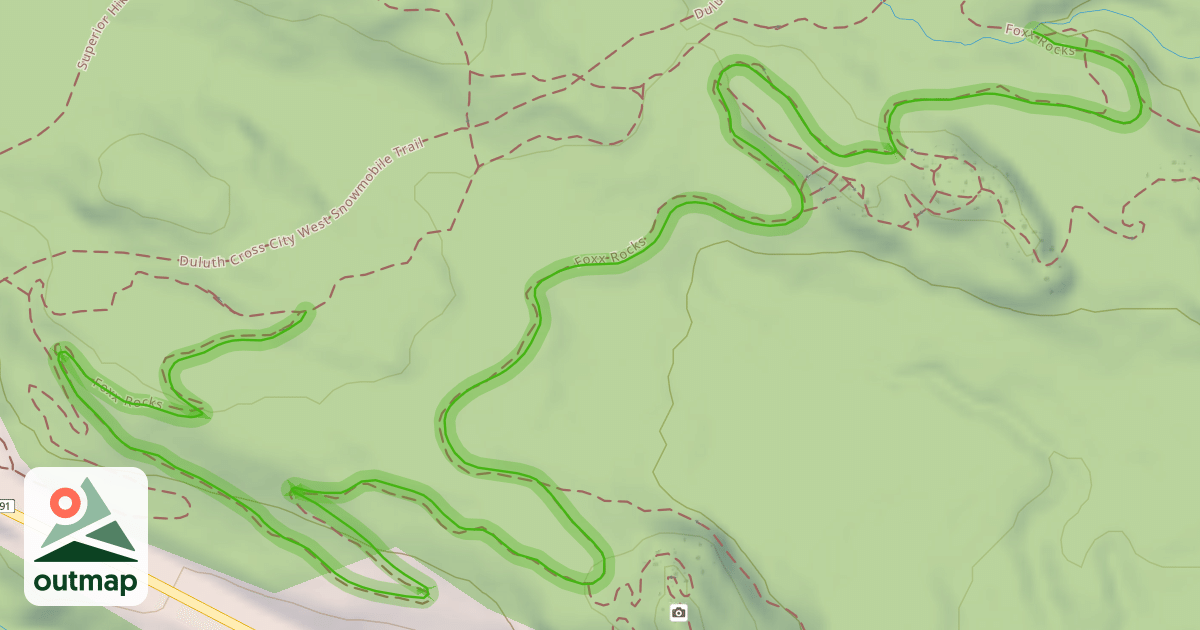 Map of Foxx Rocks
