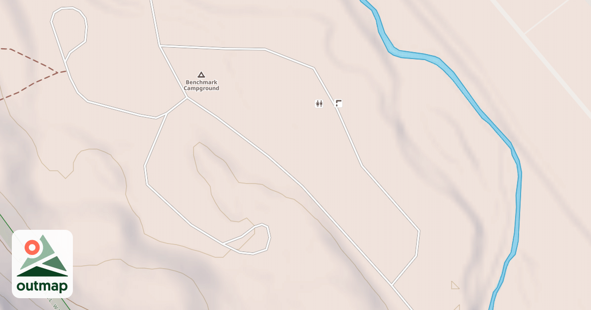 Map of BENCHMARK CAMP B