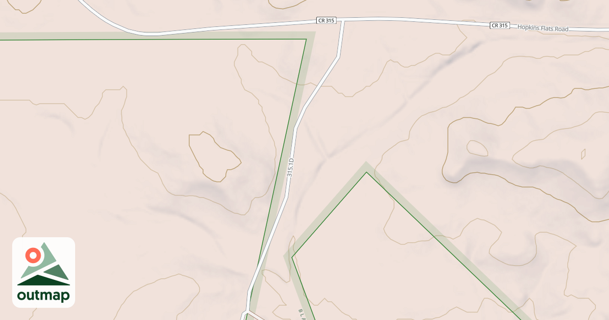 Map of HOPKINS FLAT BR 1D