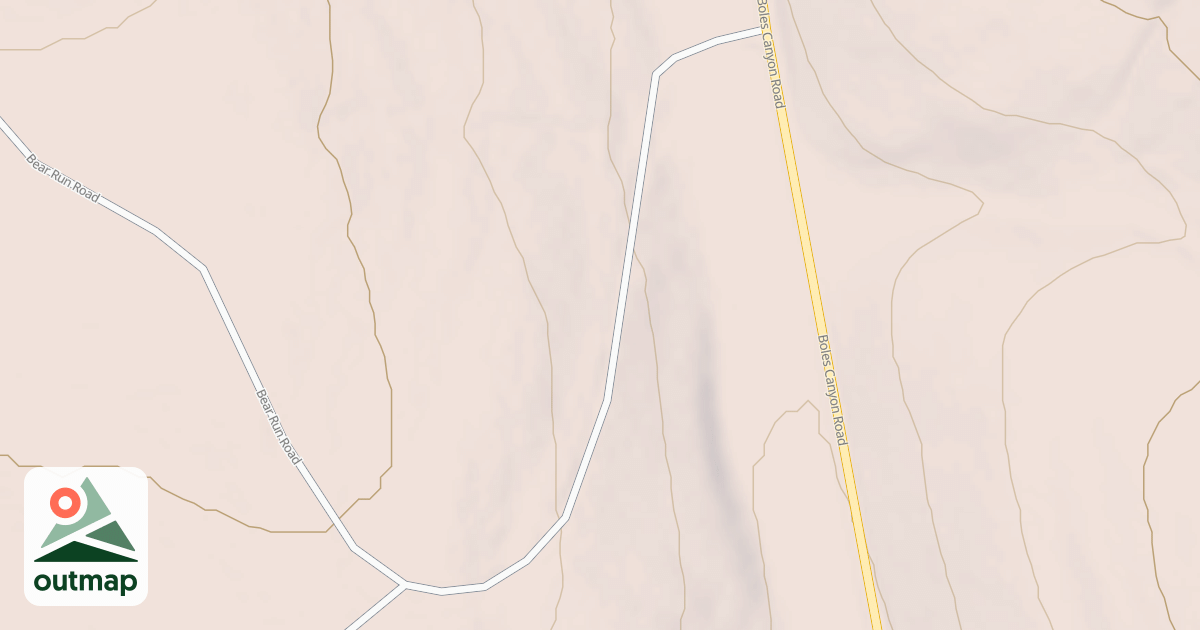 Map of BEAR RUN