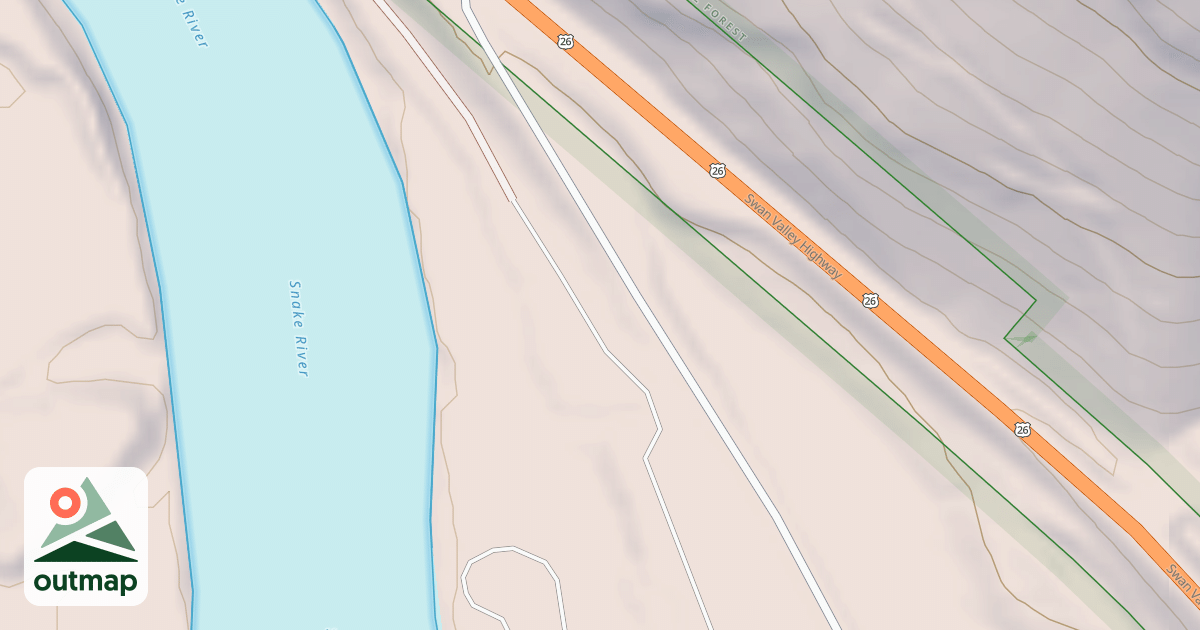 Map of RIVERSIDE CAMPGROUND LOOP D