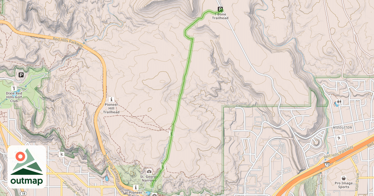Map of T-Bone