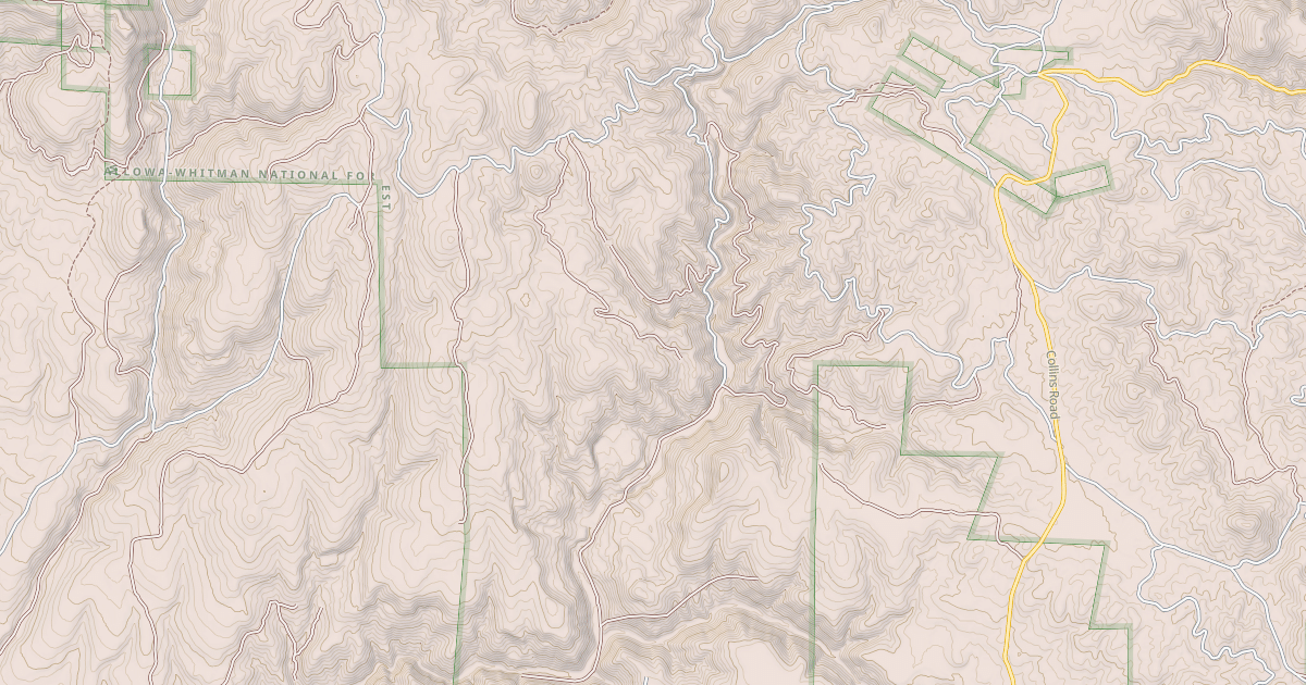 Map preview of USFS National Forest System Roads {84881E91-EB76-4EAA-862F-24091AF00A55}
