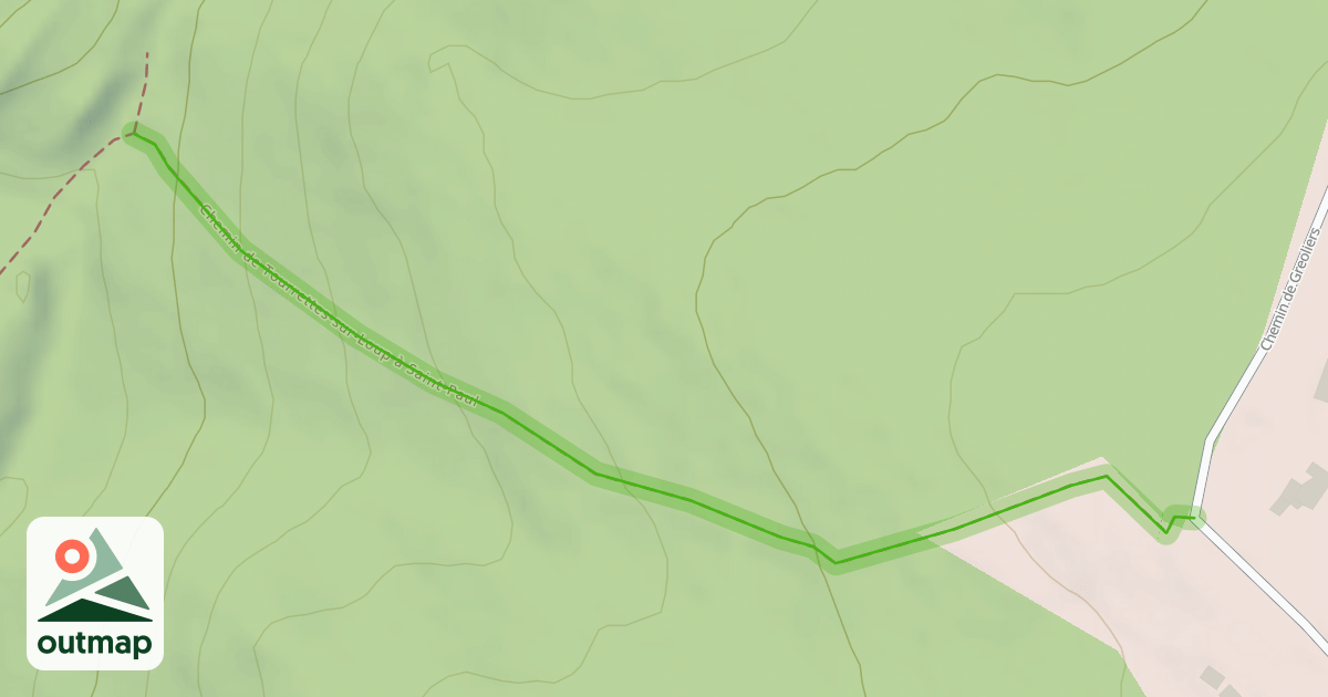 Map of Chemin de Tourrettes-sur-Loup à Saint-Paul