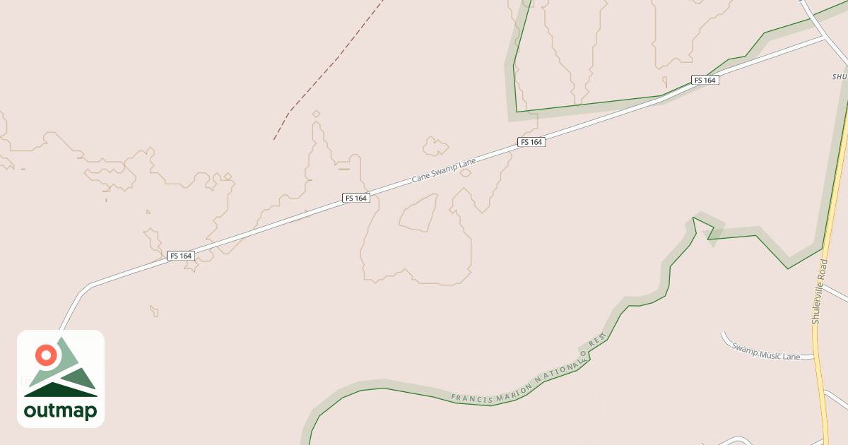 Map of CANE SWAMP