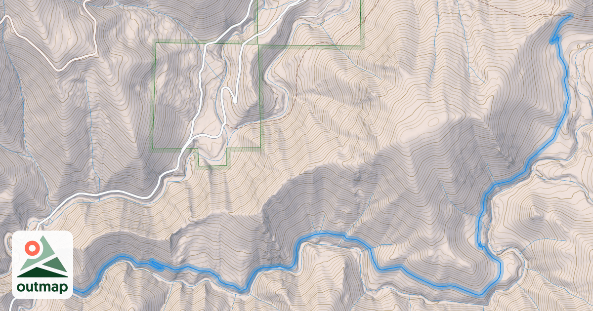 Map of Second Divide Trail