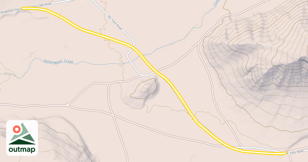 Map of Fish Creek Road Snowmobile Trail