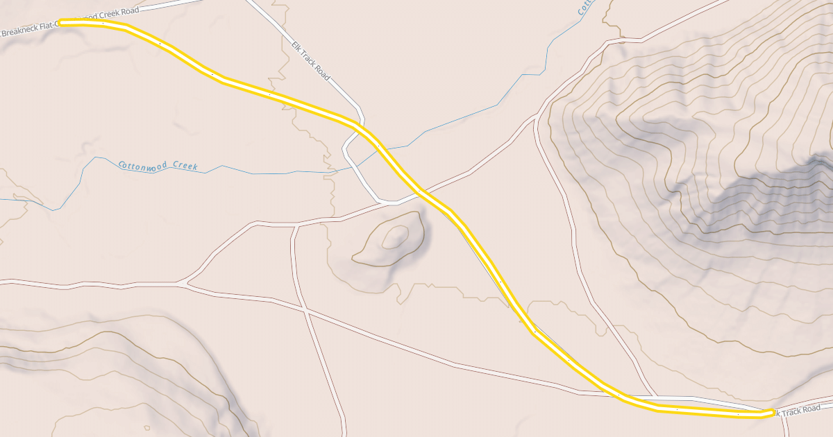 Map preview of Fish Creek Road Snowmobile Trail