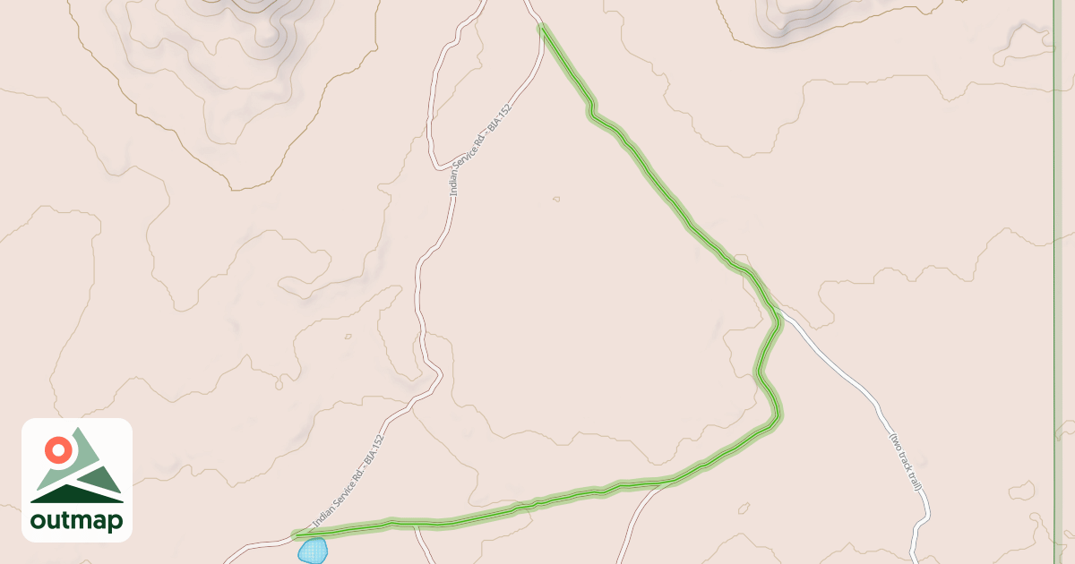 Map of Indian Service Rd. - BIA 4025