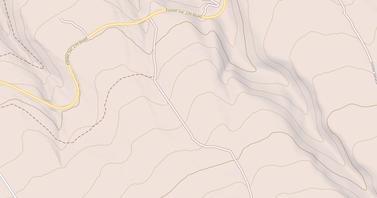 Map preview of USFS Motor Vehicle Use Map Roads {DE27A213-B209-4A6C-BF26-AFD0A23DE7F5}