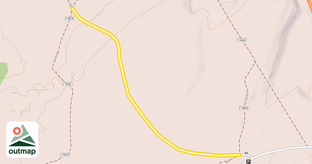 Map of Inman Creek Spur A