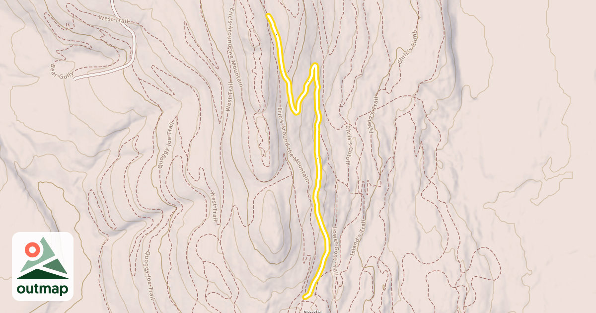 Map of Upper Goat Trail