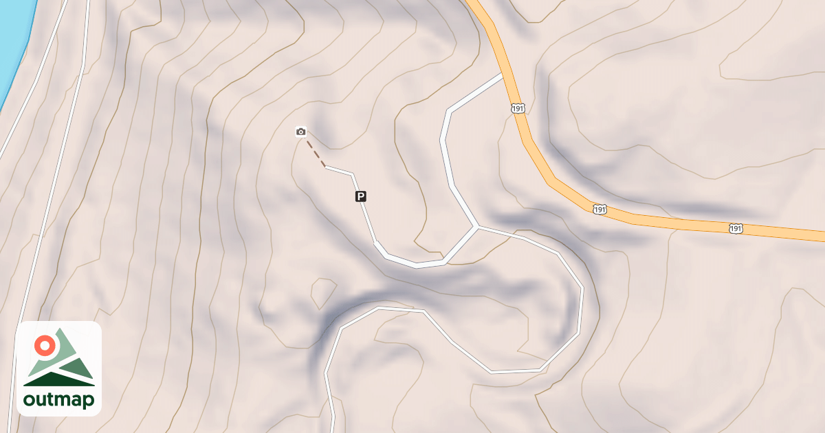 Map of POWERHOUSE ACCESS DAM VIEW