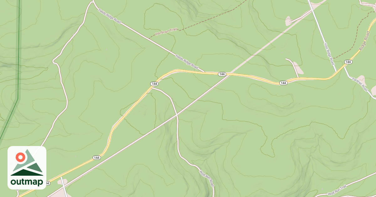 Map of Panther Snowmobile Trails