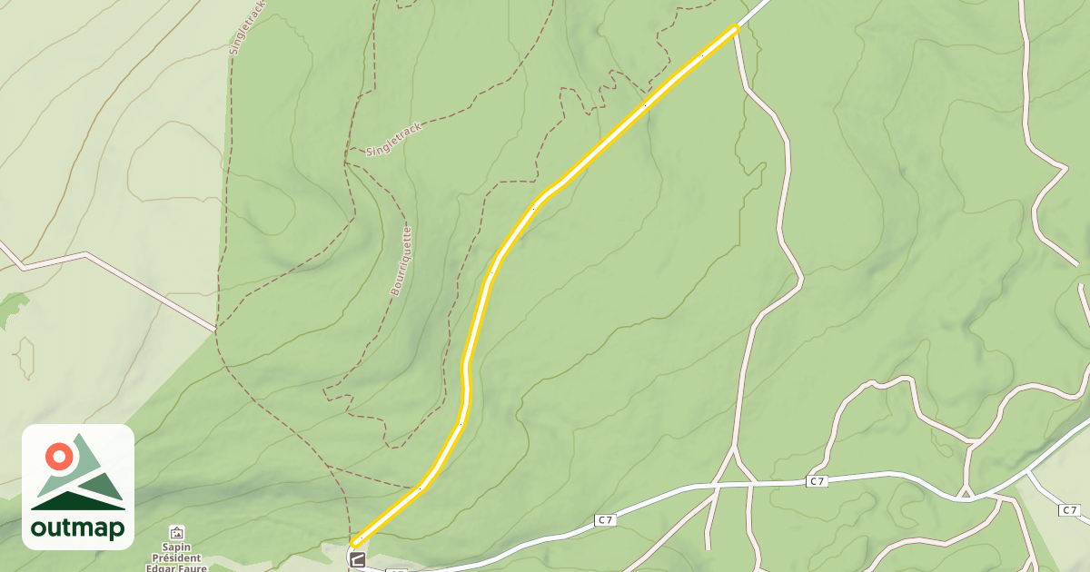 Map of Chemin de La Coupe