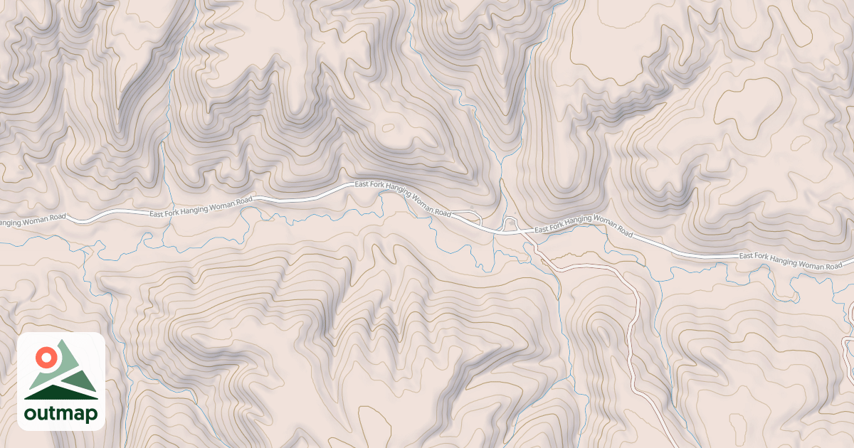 Map of COW CREEK