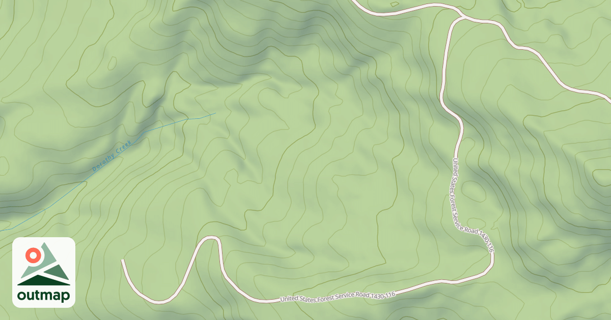 Map of USFS Motor Vehicle Use Map Roads {BD4BC3D6-DDE6-43C0-85A9-7ADAAFAFA687}