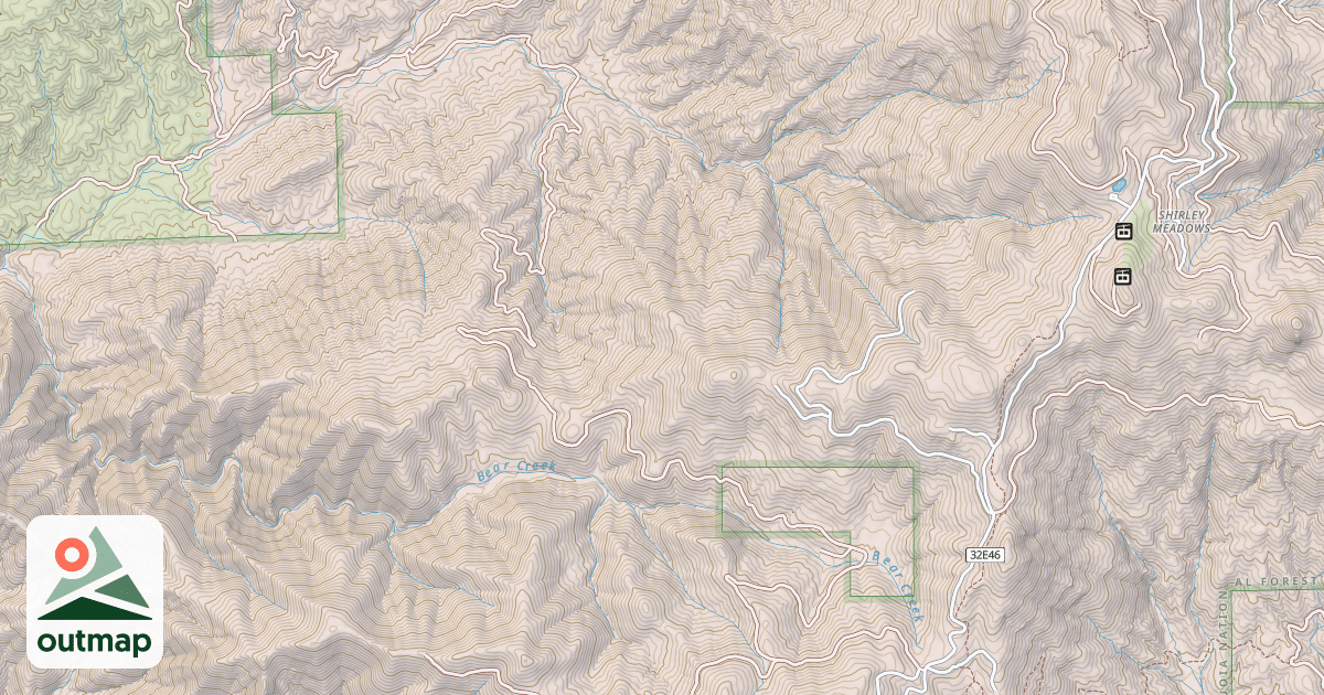 Map of ALDER CREEK