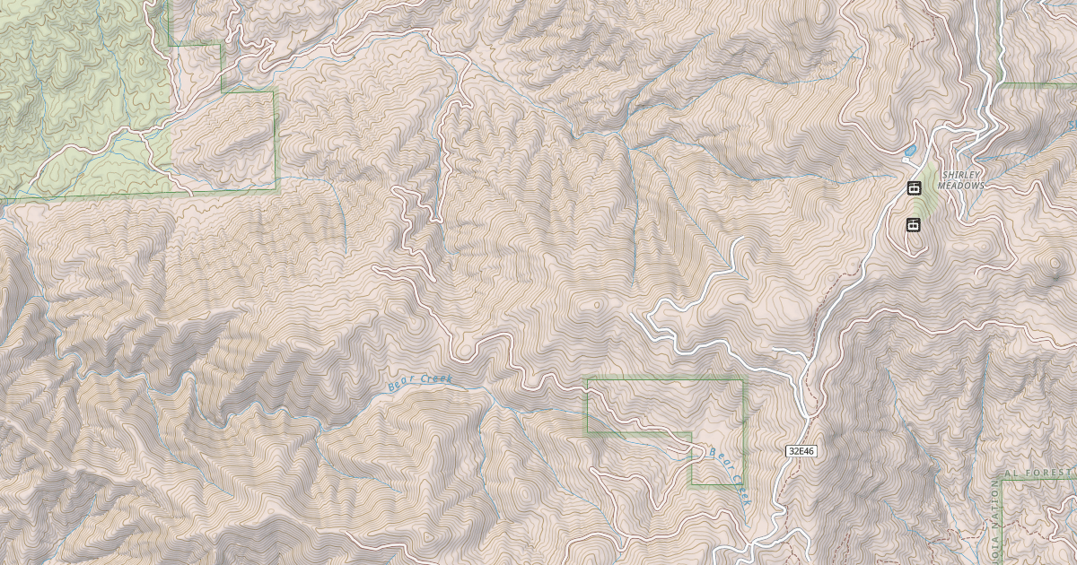 Map preview of ALDER CREEK