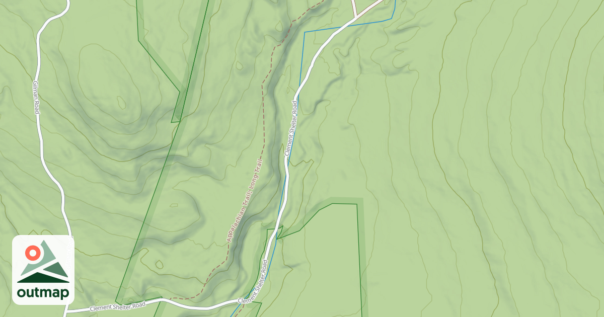 Map of Clement Shelter Road C4/7 Conn