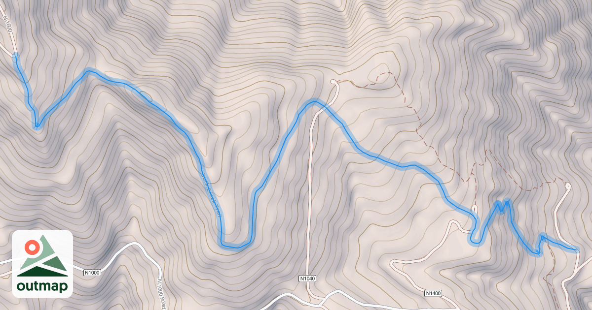 Map of Buck Creek Trail