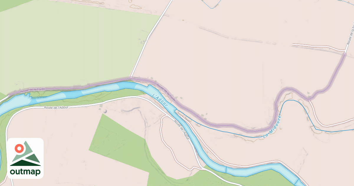 Map of Route de la Forêt