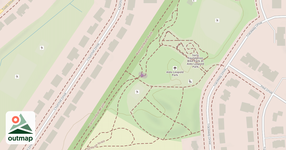 Map of Aldo Leopold Pilot Trail