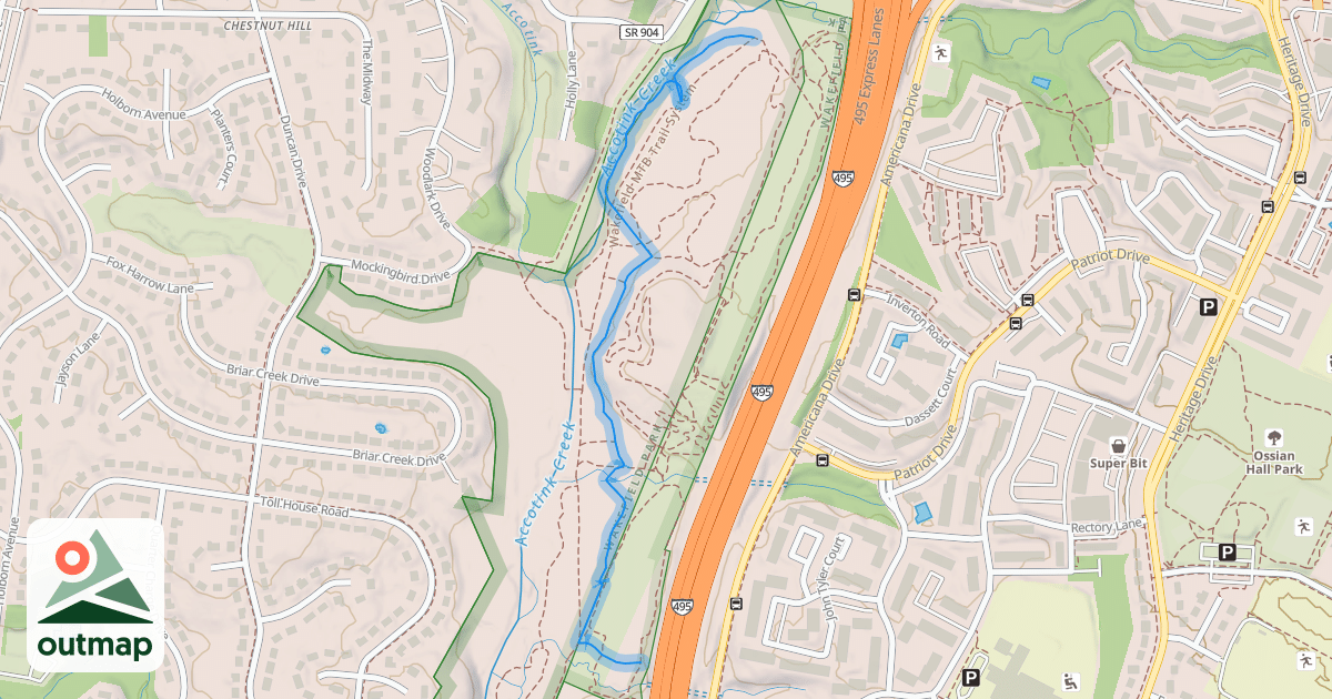 Map of Wakefield MTB Trail System