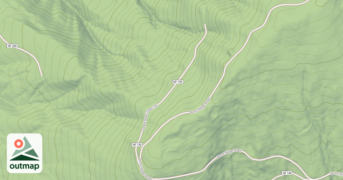 Map of BURNT RIDGE WT