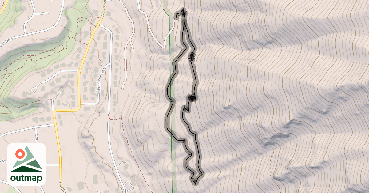 Map of The "V" Trail