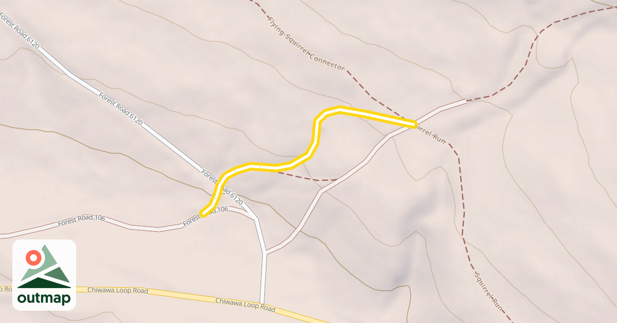 Map of Squirrel Run