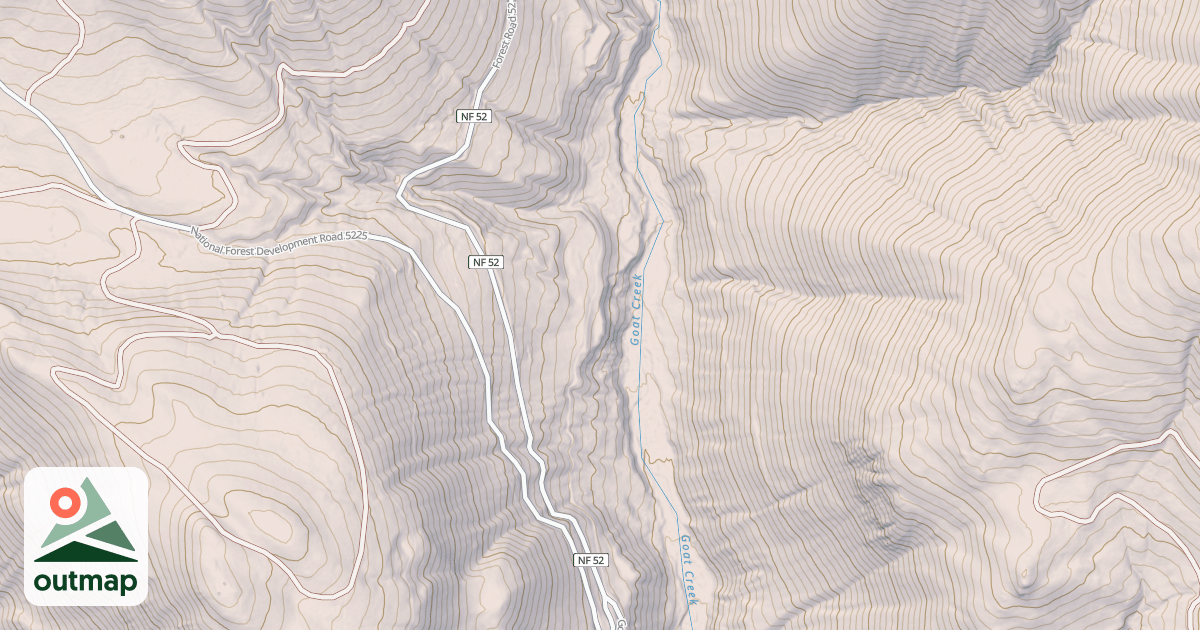 Map of CUB GOAT CREEK O