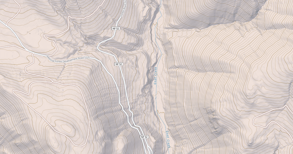 Map preview of CUB GOAT CREEK O