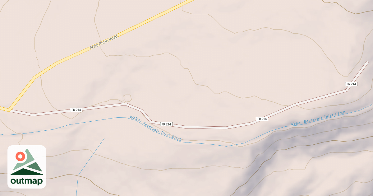 Map of WEBER RSVR INLET CANAL