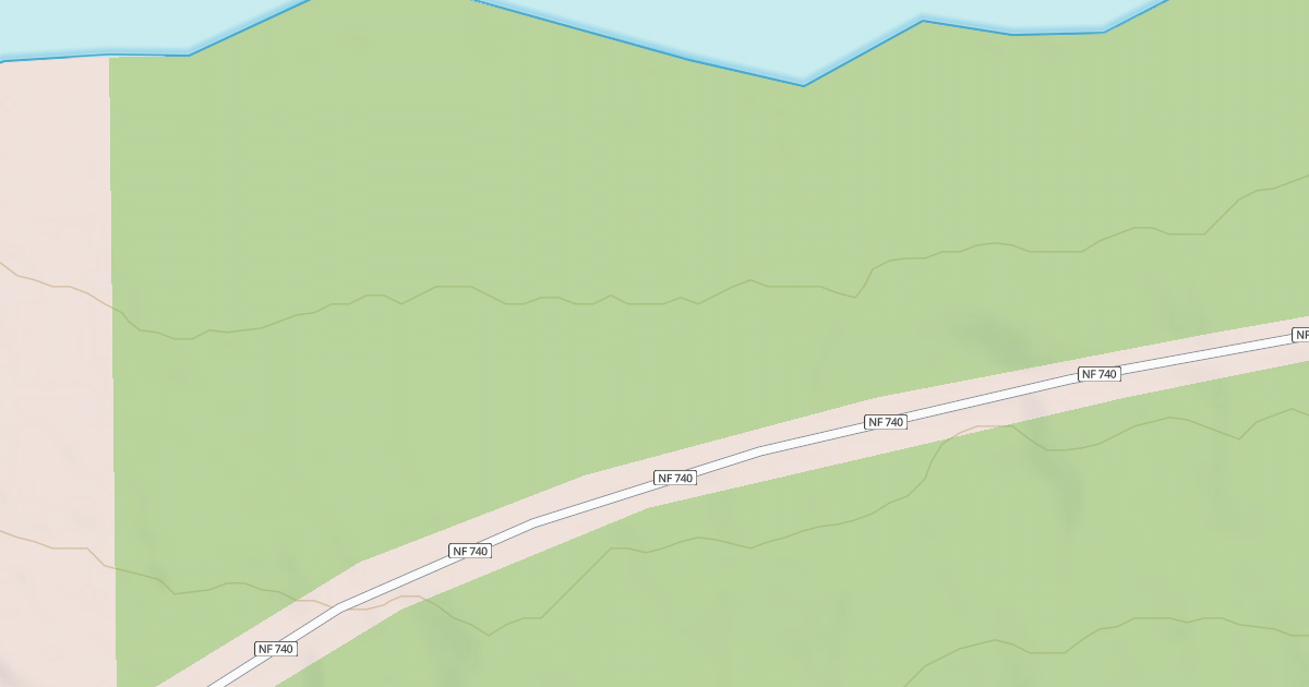 Map preview of USFS National Forest System Roads {9BD787BC-1B31-4C94-BF63-F7651D853990}