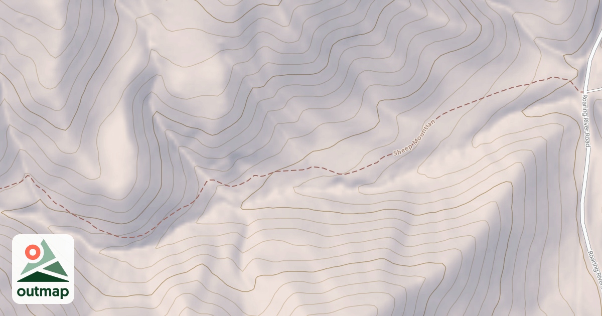 Map of Sheep Mountain