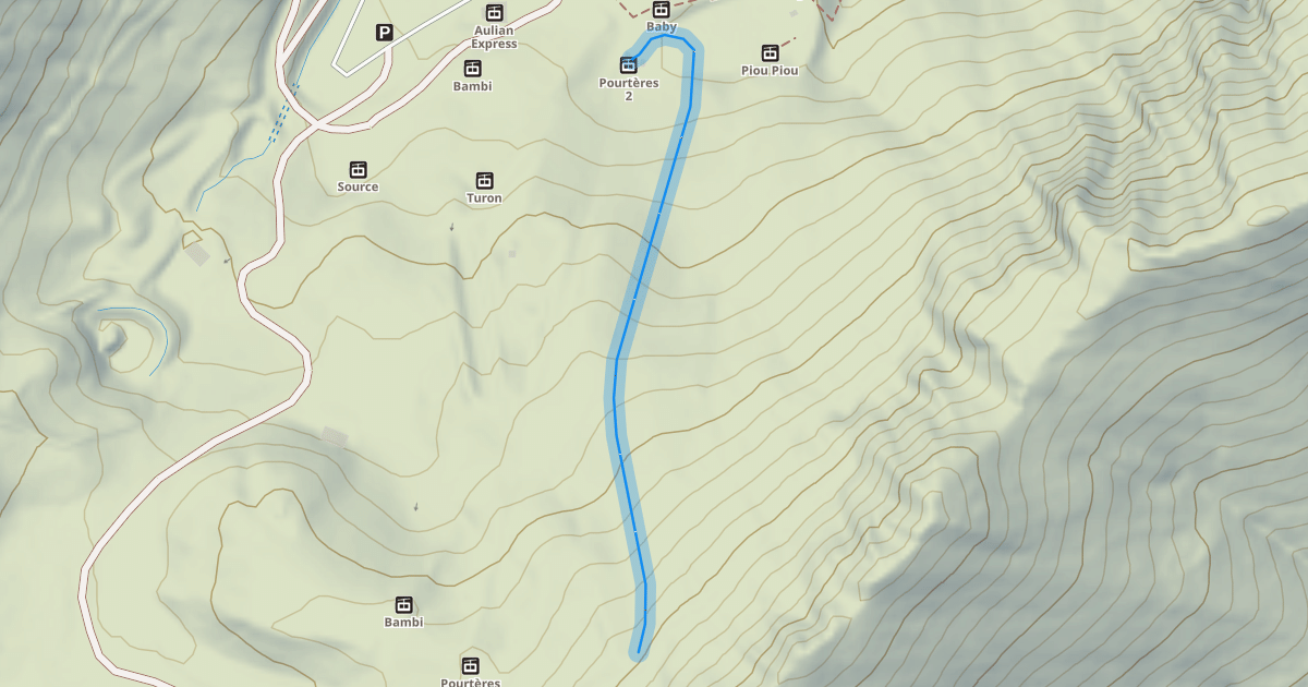 Map preview of Stade de Slalom