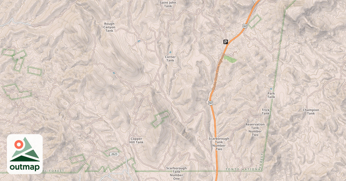 Map of COPPER HILL