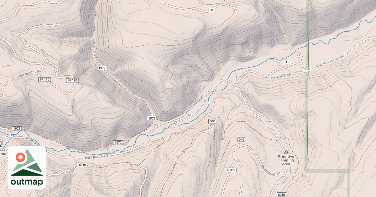Map of Spring Creek-600 Rd Snowmobile