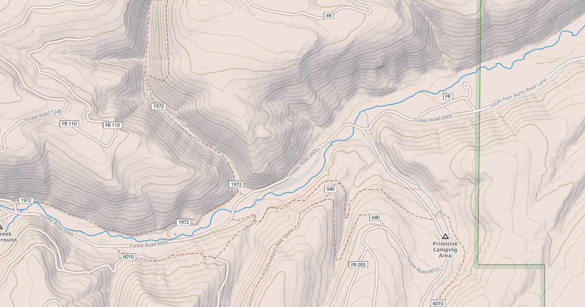 Map preview of Spring Creek-600 Rd Snowmobile