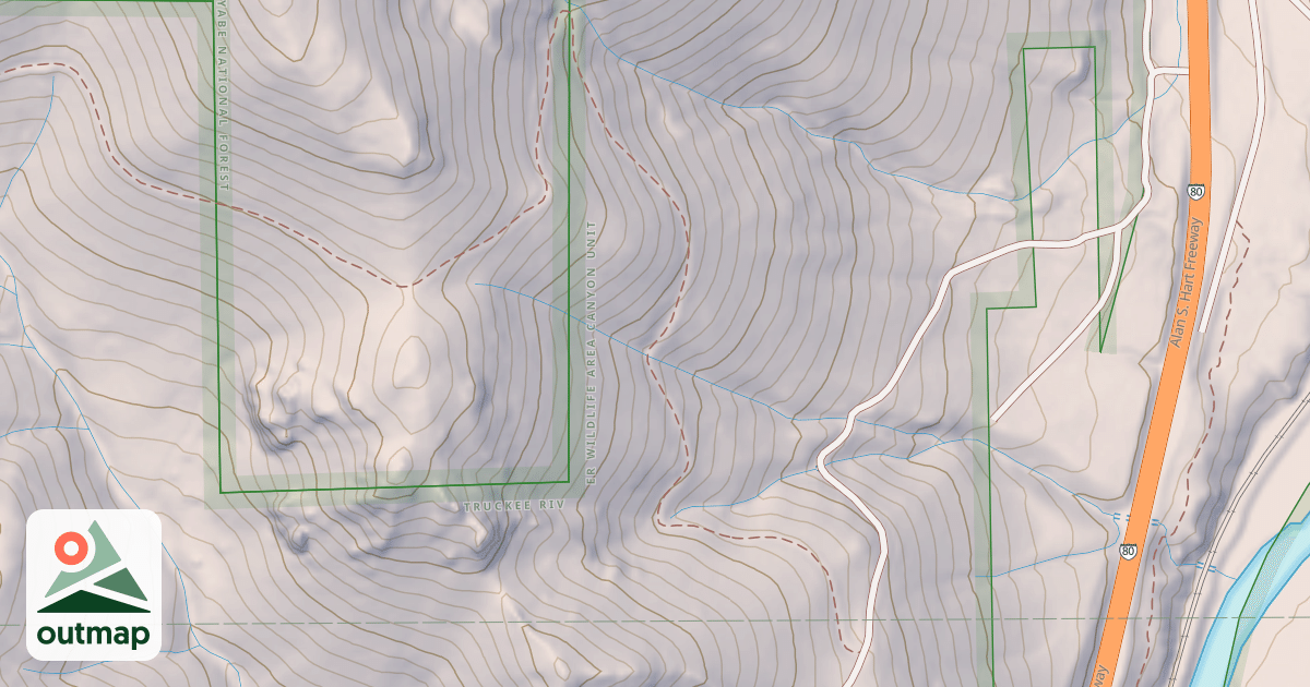 Map of CANYON ROAD
