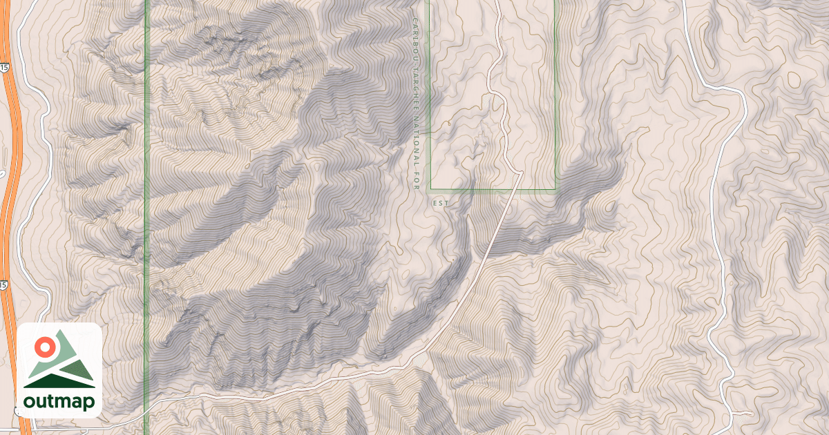 Map of FOURMILE CANYON