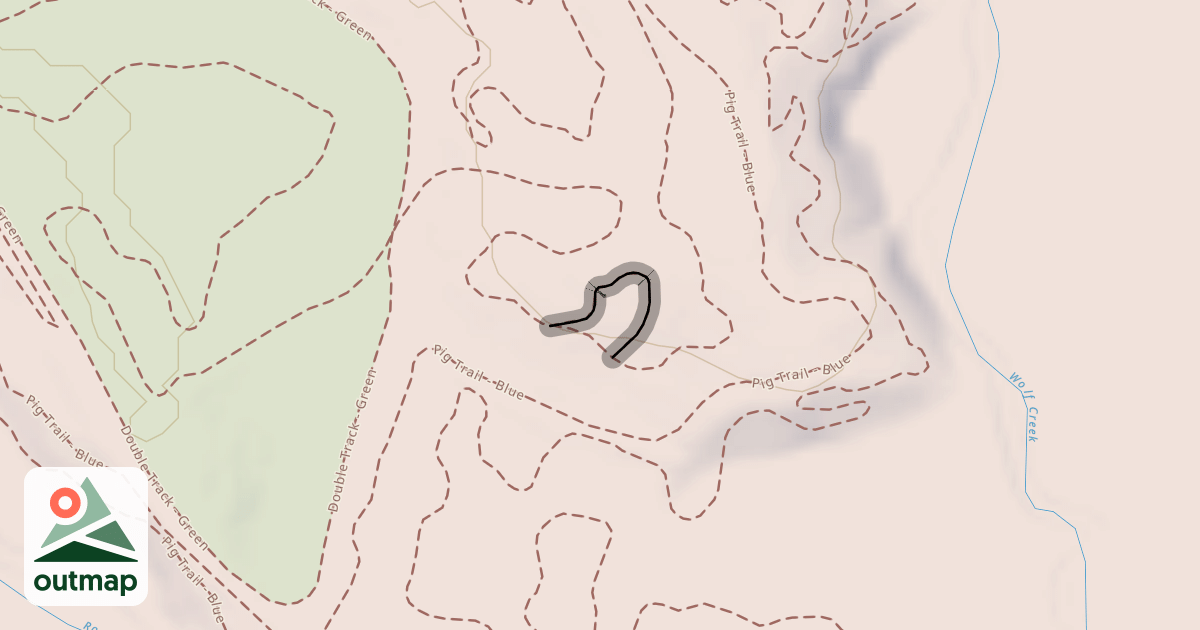 Map of Pig Trail - Black