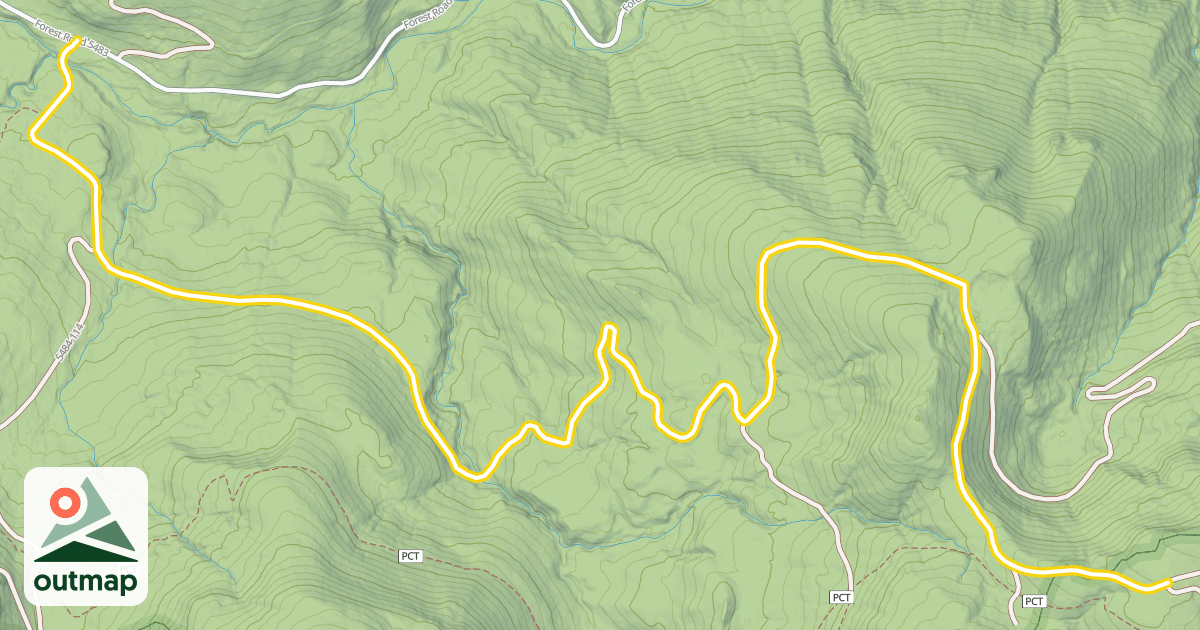 Map of Forest Road 5484