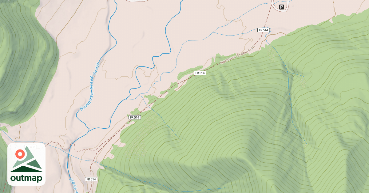 Map of Hermosa Creek